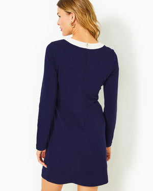 
            
                Load image into Gallery viewer, KENNEDY SHIFT DRESS TRUE NAVY
            
        