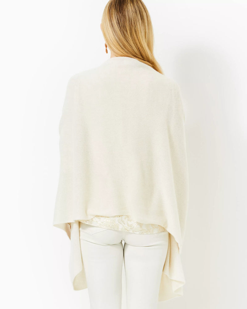 LANELLE CASHMERE WRAP COCONUT METALLIC