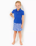 GIRLS MINI MARYANA SKORT UPF 50 MARTINIQUE BLUE ZEE BEBE