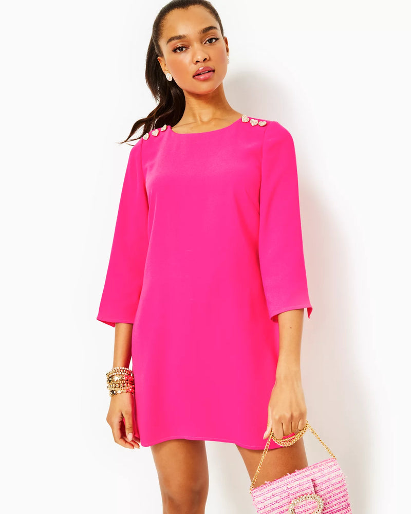 
            
                Load image into Gallery viewer, ANNWYN LONG-SLEEVE ROMPER PINK PALMS
            
        