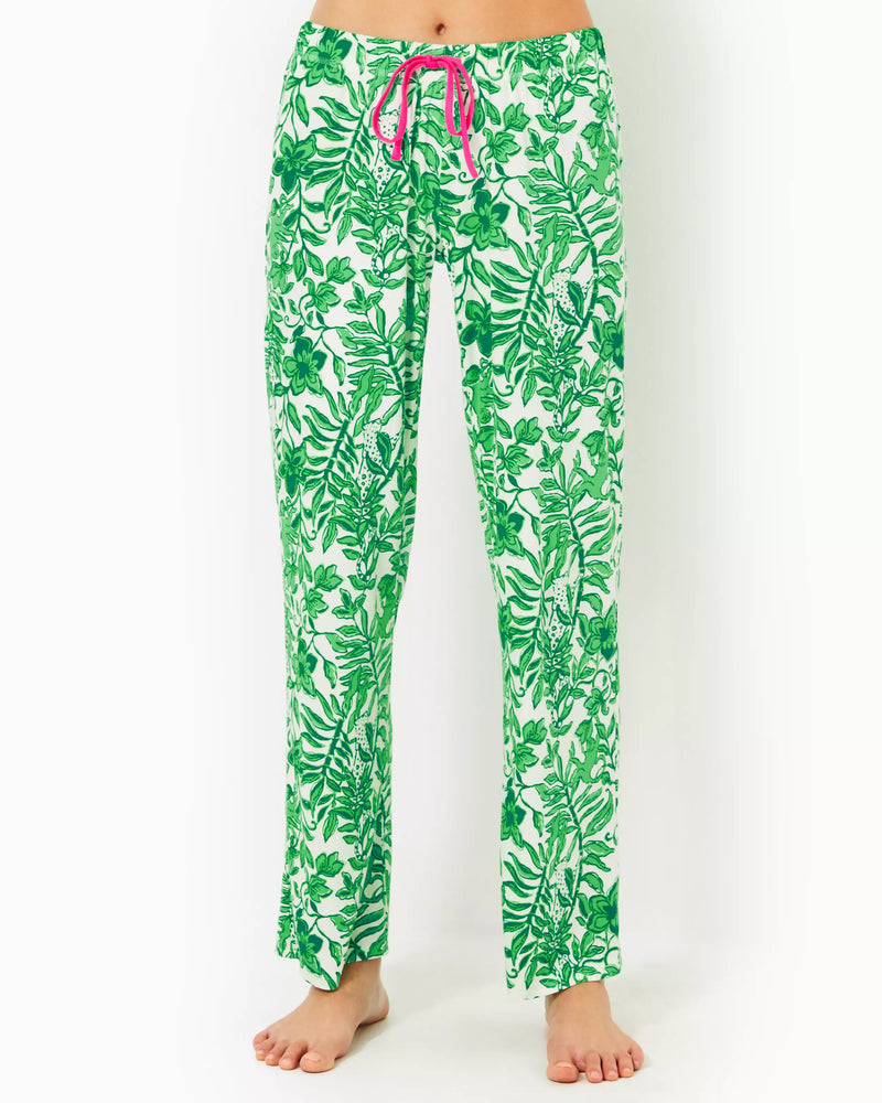 PJ KNIT PANT FIDDLE LEAF GREEN LIL ESCAPE PLAN PJS