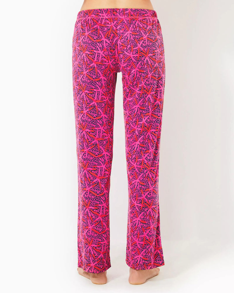 PJ KNIT PANT PASSION FRUIT PINK STAR SEARCHING