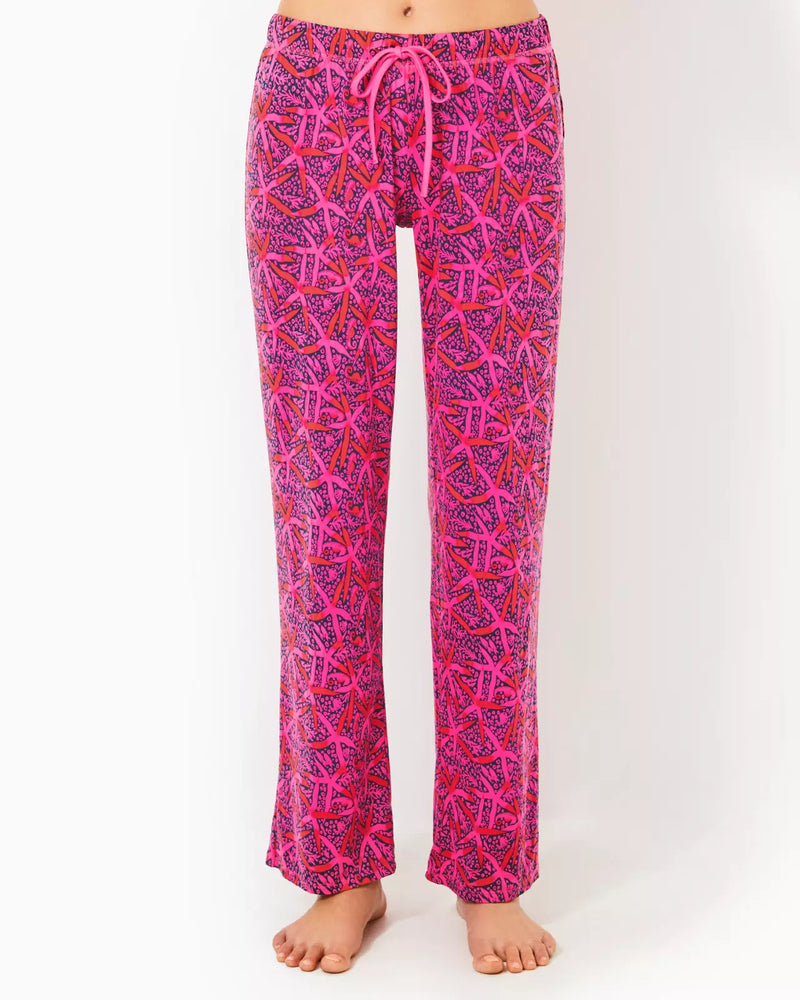 PJ KNIT PANT PASSION FRUIT PINK STAR SEARCHING