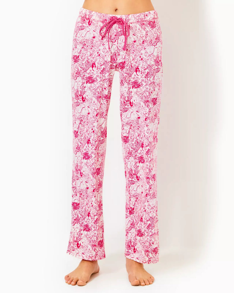 PJ KNIT PANT RASPBERRY ROUGE ANIMAL MAGNETISM