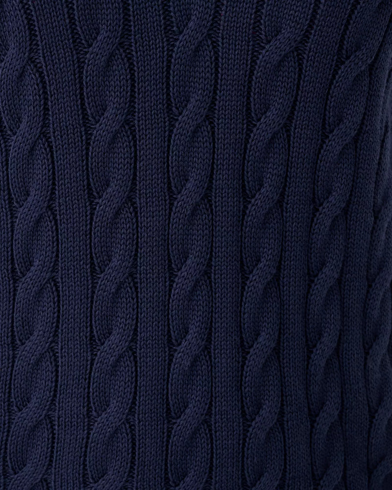 BROCKTON SWEATER LOW TIDE NAVY X JOLIE GREEN TIPPING