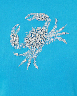 BALLAD LONG SLEEVE LUNAR BLUE CRAB EMBELLISHMENT