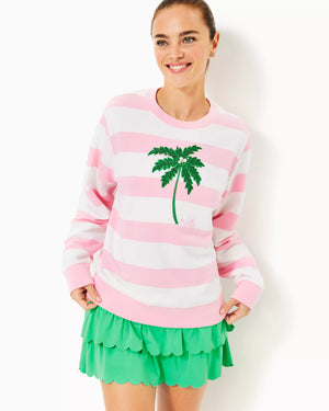 BALLAD LONG SLEEVE CONCH SHELL PINK PALM TREE