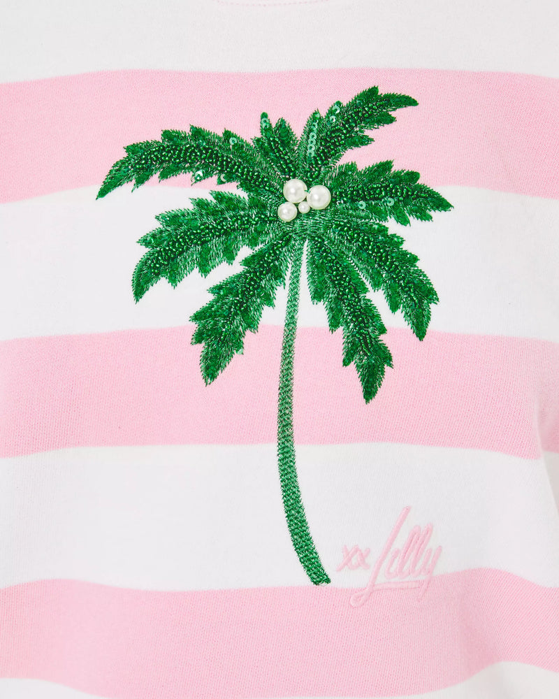 BALLAD LONG SLEEVE CONCH SHELL PINK PALM TREE