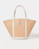 WINTOUR CANE TOTE SAND BAR X RESORT WHITE