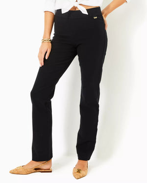 DECLYNN HIGH RISE STRAIGHT LEG PANT NOIR