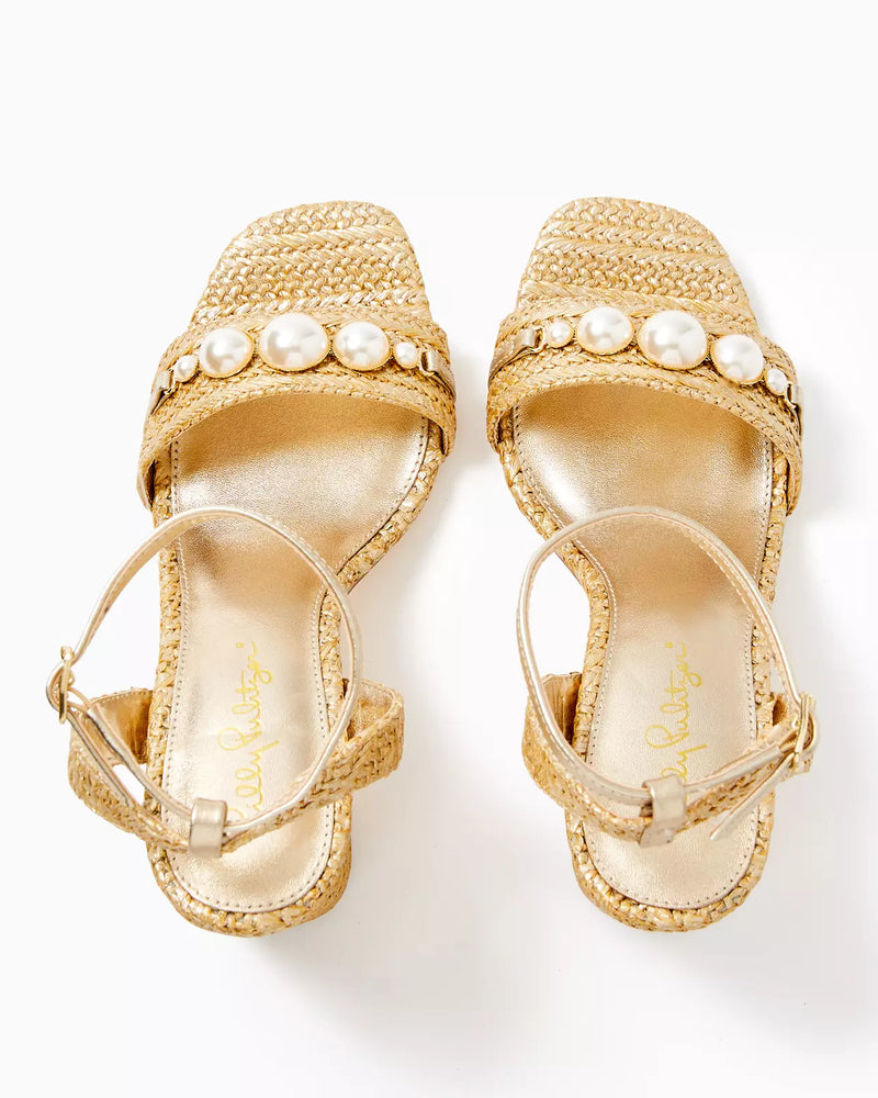 
            
                Load image into Gallery viewer, MAY SANDAL GOLD METALLIC
            
        
