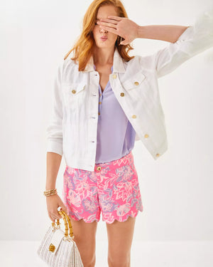 BUTTERCUP STRETCH SHORT ROUSSEAU PINK ZEN GARDEN
