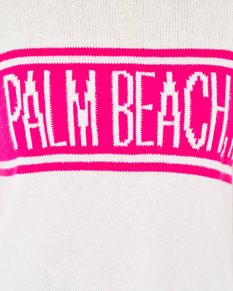 KELSA SWEATER PASSION FRUIT PINK PALM BEACH FL JACQUARD