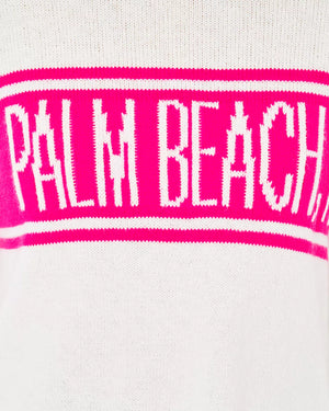 KELSA SWEATER PASSION FRUIT PINK PALM BEACH FL JACQUARD