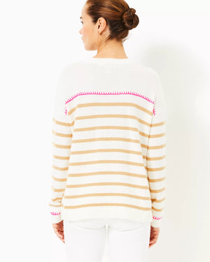 KYREN SWEATER COCONUT NEVER ENDING STRIPE