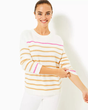 KYREN SWEATER COCONUT NEVER ENDING STRIPE