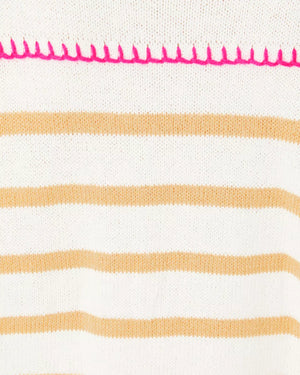 KYREN SWEATER COCONUT NEVER ENDING STRIPE