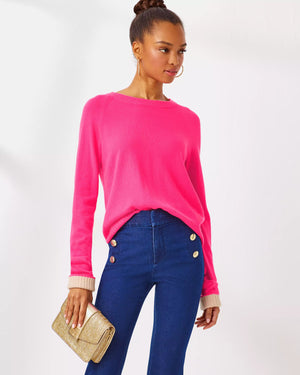 CHARLISA CASHMERE SWEATER PASSION FRUIT PINK