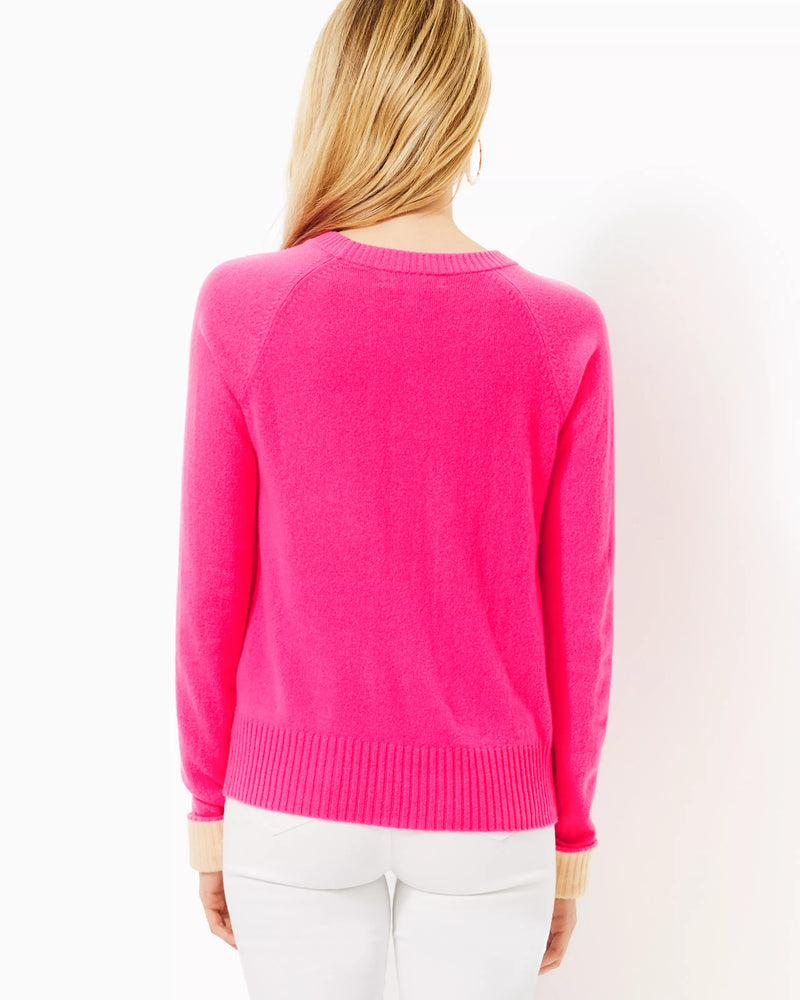 CHARLISA CASHMERE SWEATER PASSION FRUIT PINK