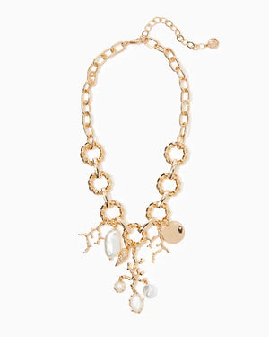 BEACHCOMBER NECKLACE GOLD METALLIC