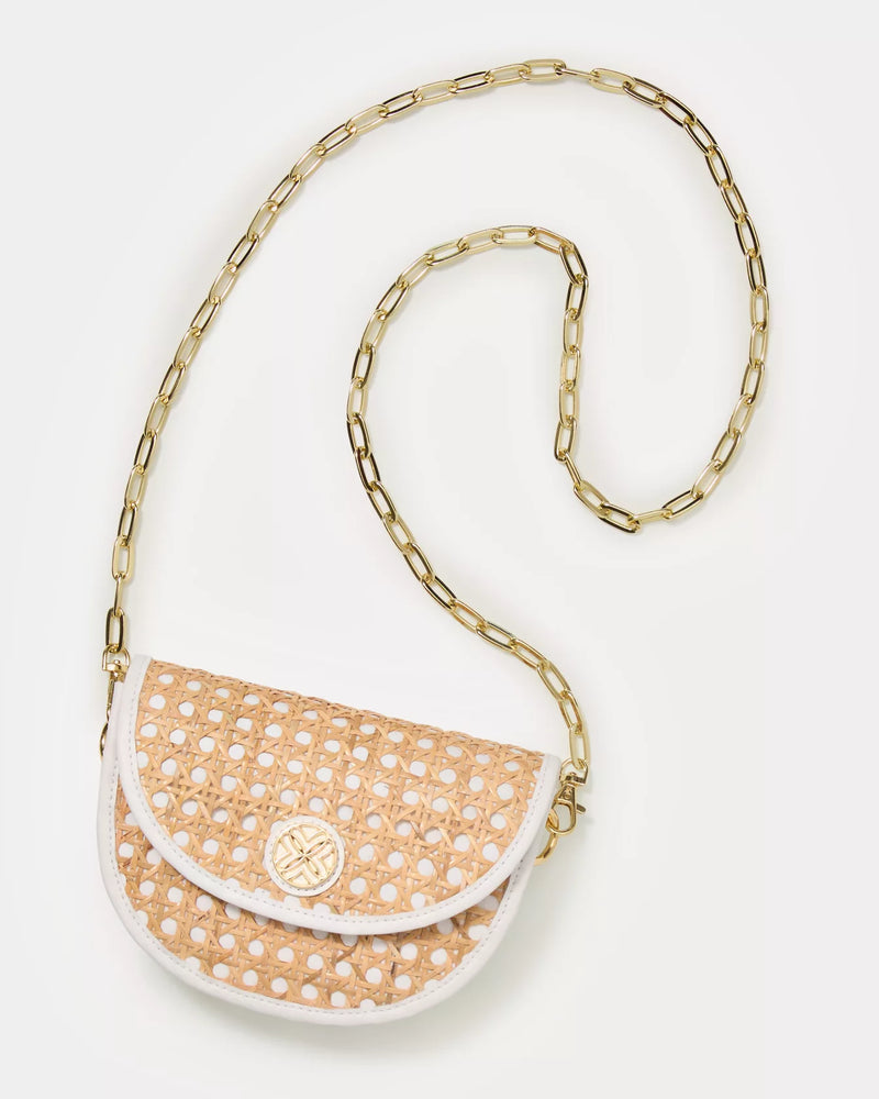 CAMILLE CANE BELT BAG NATURAL