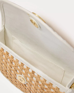 CAMILLE CANE BELT BAG NATURAL