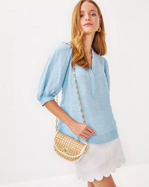 CAMILLE CANE BELT BAG NATURAL