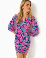 EMERY DRESS MULTI FLITTING ABOUT