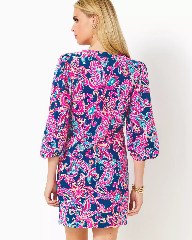 EMERY DRESS MULTI FLITTING ABOUT