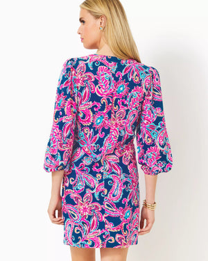 EMERY DRESS MULTI FLITTING ABOUT