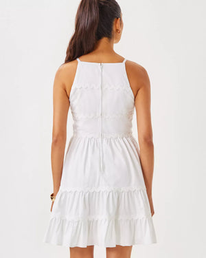 ANGELYNN STRETCH DRESS RESORT WHITE