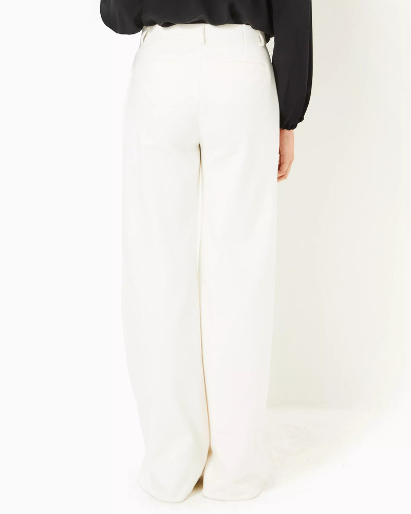 COLLETTI HIGH RISE TROUSER COCONUT