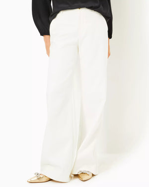 COLLETTI HIGH RISE TROUSER COCONUT