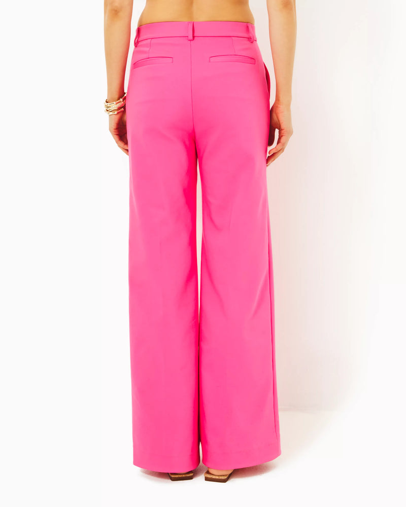 COLLETTI HIGH RISE TROUSER PASSION FRUIT PINK