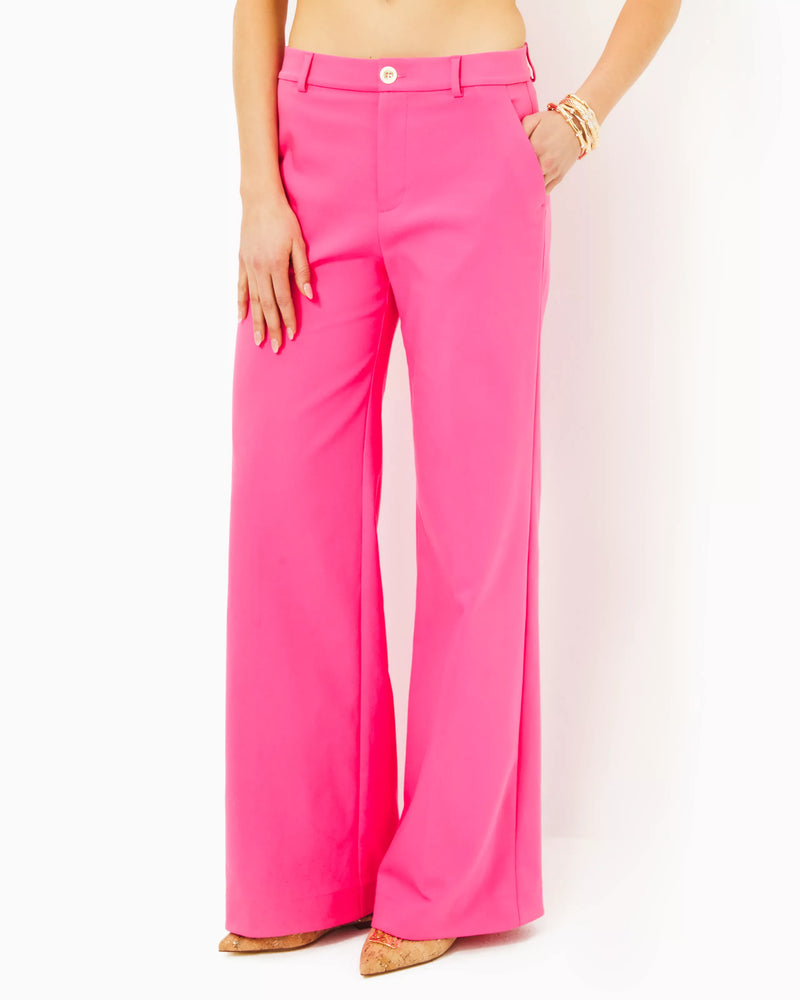 COLLETTI HIGH RISE TROUSER PASSION FRUIT PINK