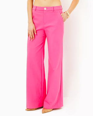 COLLETTI HIGH RISE TROUSER PASSION FRUIT PINK