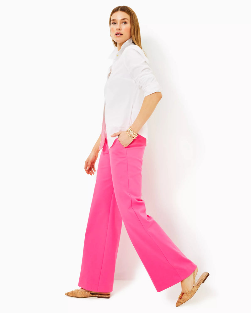 COLLETTI HIGH RISE TROUSER PASSION FRUIT PINK