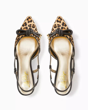 PALMA SLINGBACK KITTEN HEEL MULTI LEOPARD HAIRCALF