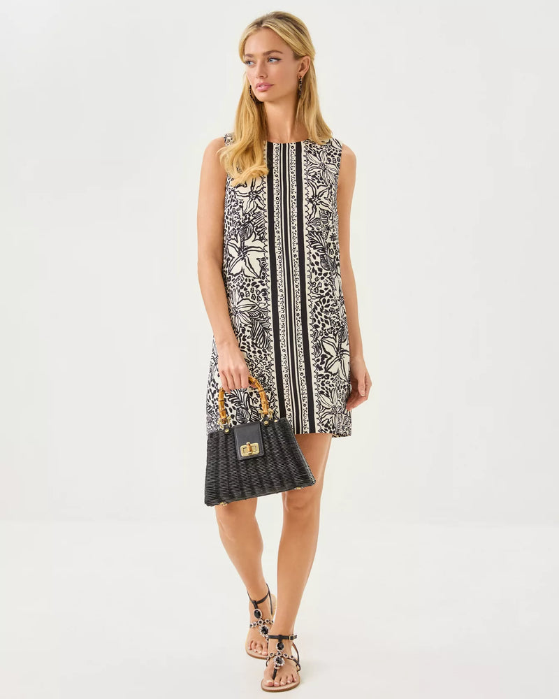 EDITA SHIFT ONYX LOTS TO SPOT ENGINEERED WOVEN SHIFT