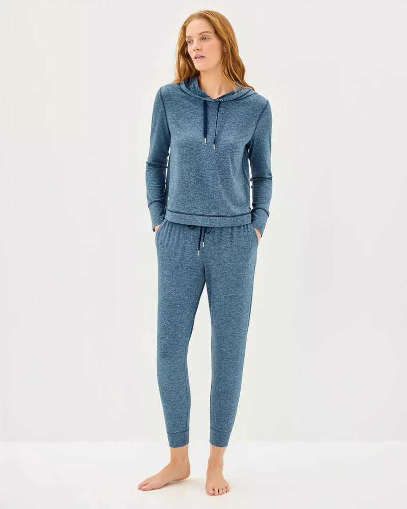 ASENA UPF 50+ HOODIE LOW TIDE NAVY X TANGIER TEAL
