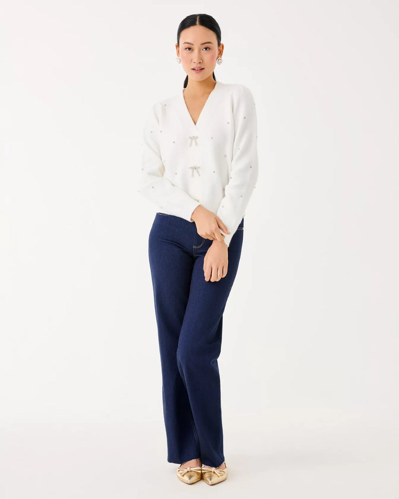 ELLORIE SWEATER COCONUT PARADISE RHINESTONES