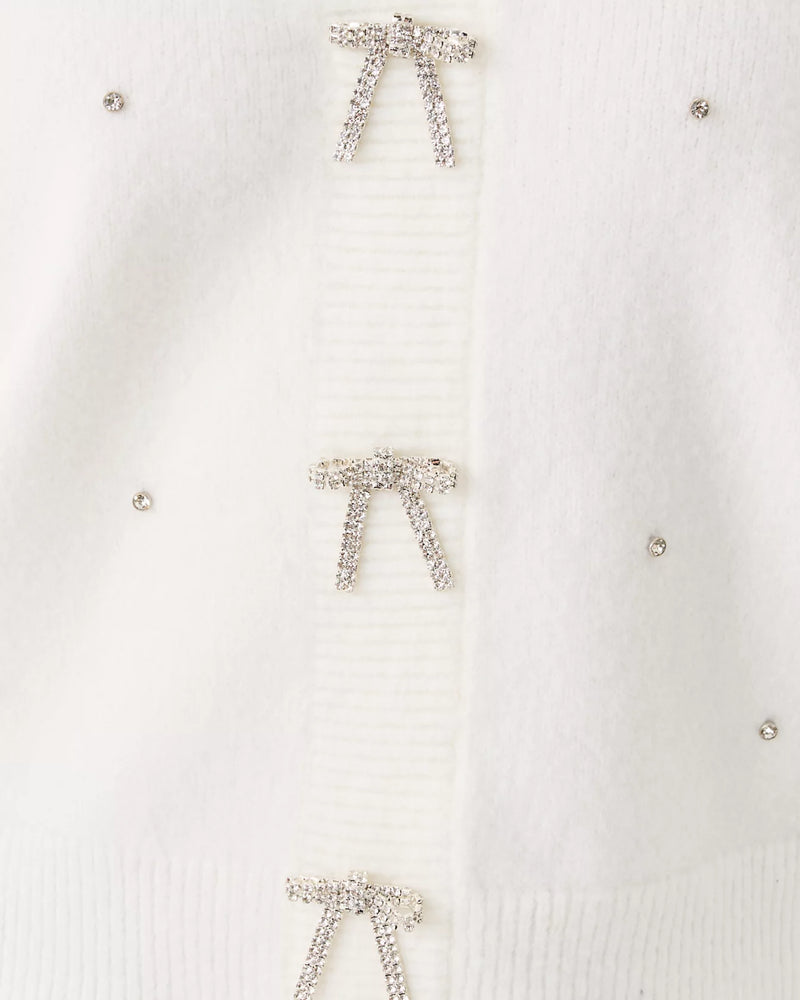 ELLORIE SWEATER COCONUT PARADISE RHINESTONES