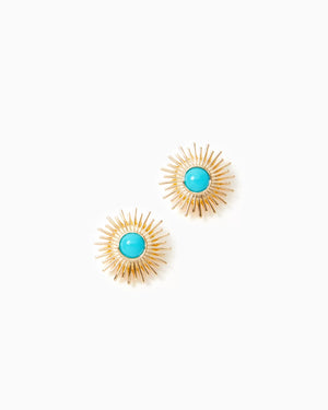 SUNSHINE JUNGLE EARRINGS BREEZY AQUA