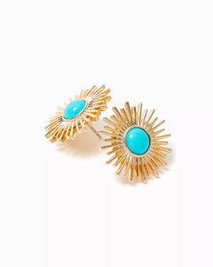 SUNSHINE JUNGLE EARRINGS BREEZY AQUA