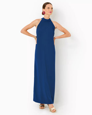 ALARIC MAXI DRESS BLUE MED