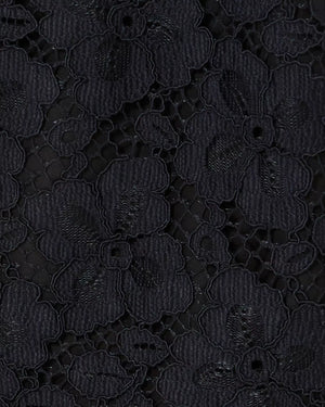 MARET LACE DRESS NOIR FLORA CORDED LACE