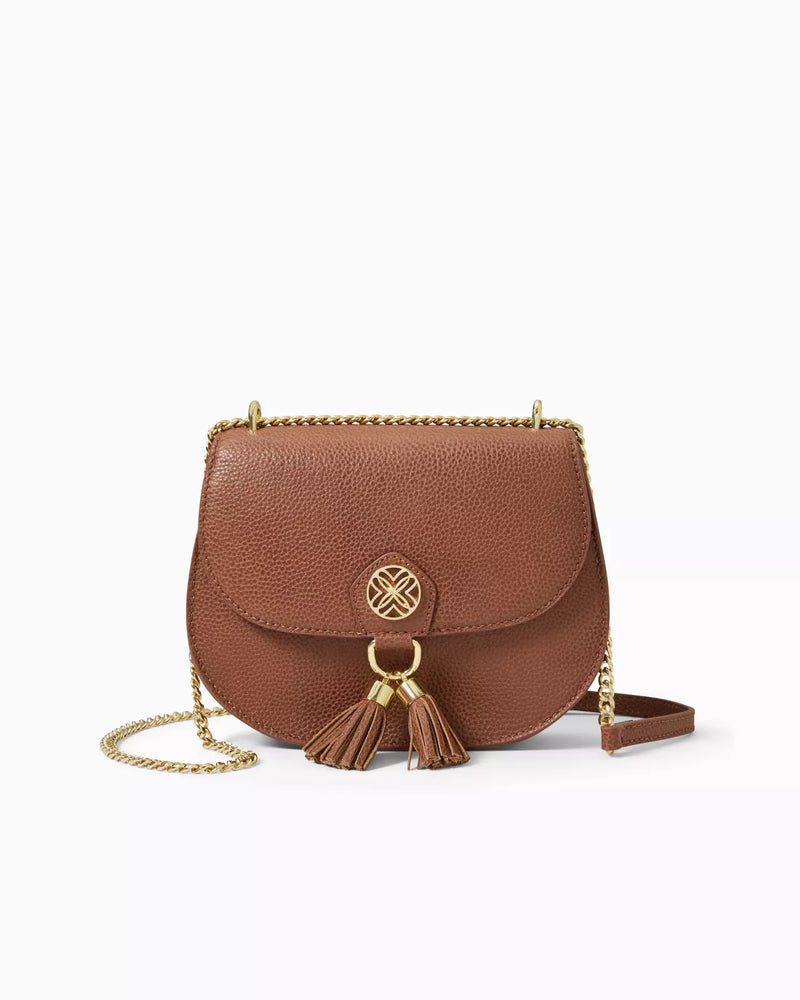 SIRENA LEATHER CROSSBODY BUNGALOW BROWN