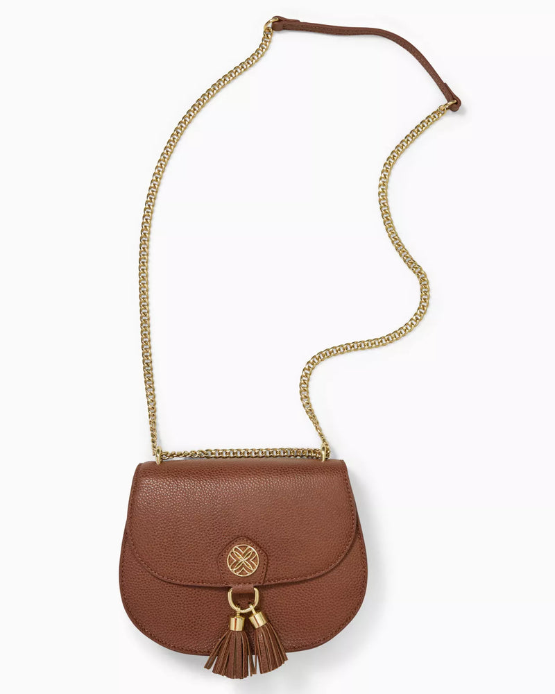 SIRENA LEATHER CROSSBODY BUNGALOW BROWN