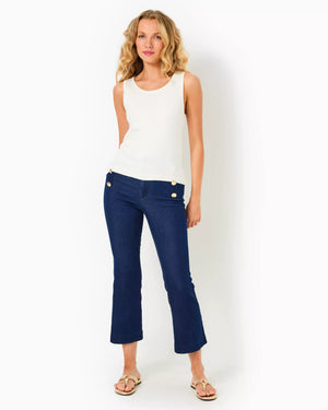 PARRISH HIGH RISE CROP FL COSMIC WASH