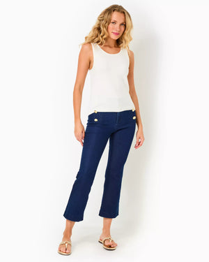 PARRISH HIGH RISE CROP FL COSMIC WASH